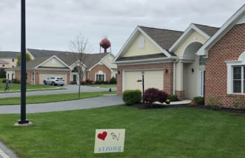 retirement community homes with green lawns